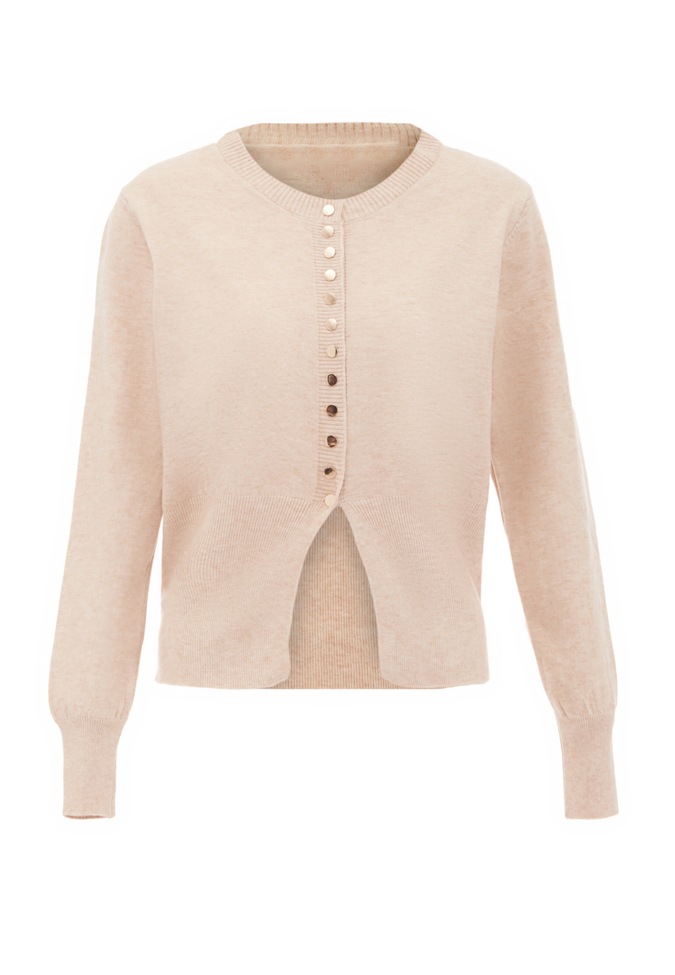NAEMI Strickjacke in Beige: Vorderseite