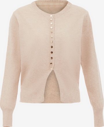 Cardigan NAEMI en beige : devant