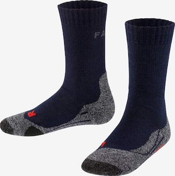 FALKE Sportsocken 'TK2' in Blau: Vorderseite