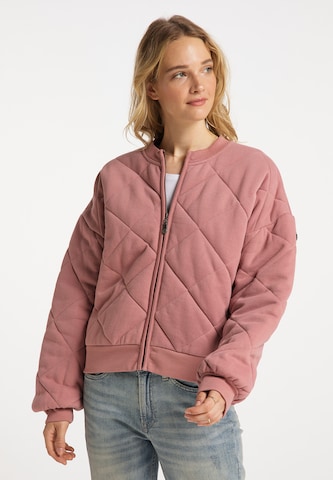 DreiMaster Vintage Zip-Up Hoodie in Pink: front