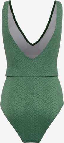 JETTE Bralette Swimsuit in Green