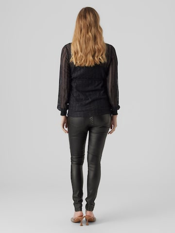 MAMALICIOUS Slimfit Jeans 'New Santos' i svart