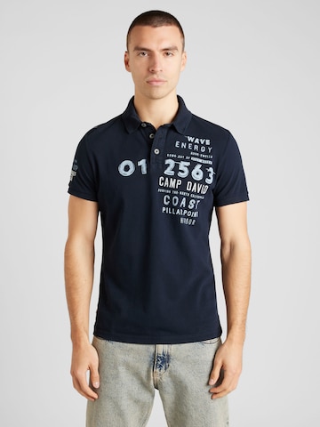 CAMP DAVID Poloshirt in Blau: Vorderseite
