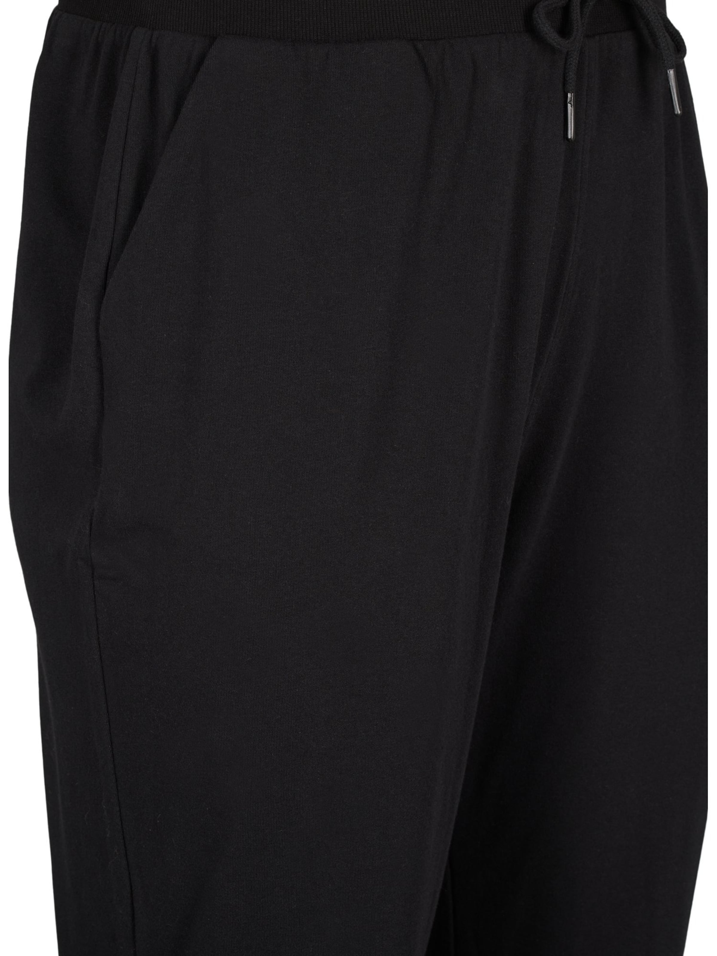 Zizzi Loose fit Trousers 'MCHARLINE' in Black