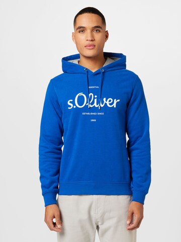 s.Oliver Sweatshirt in Blauw: voorkant