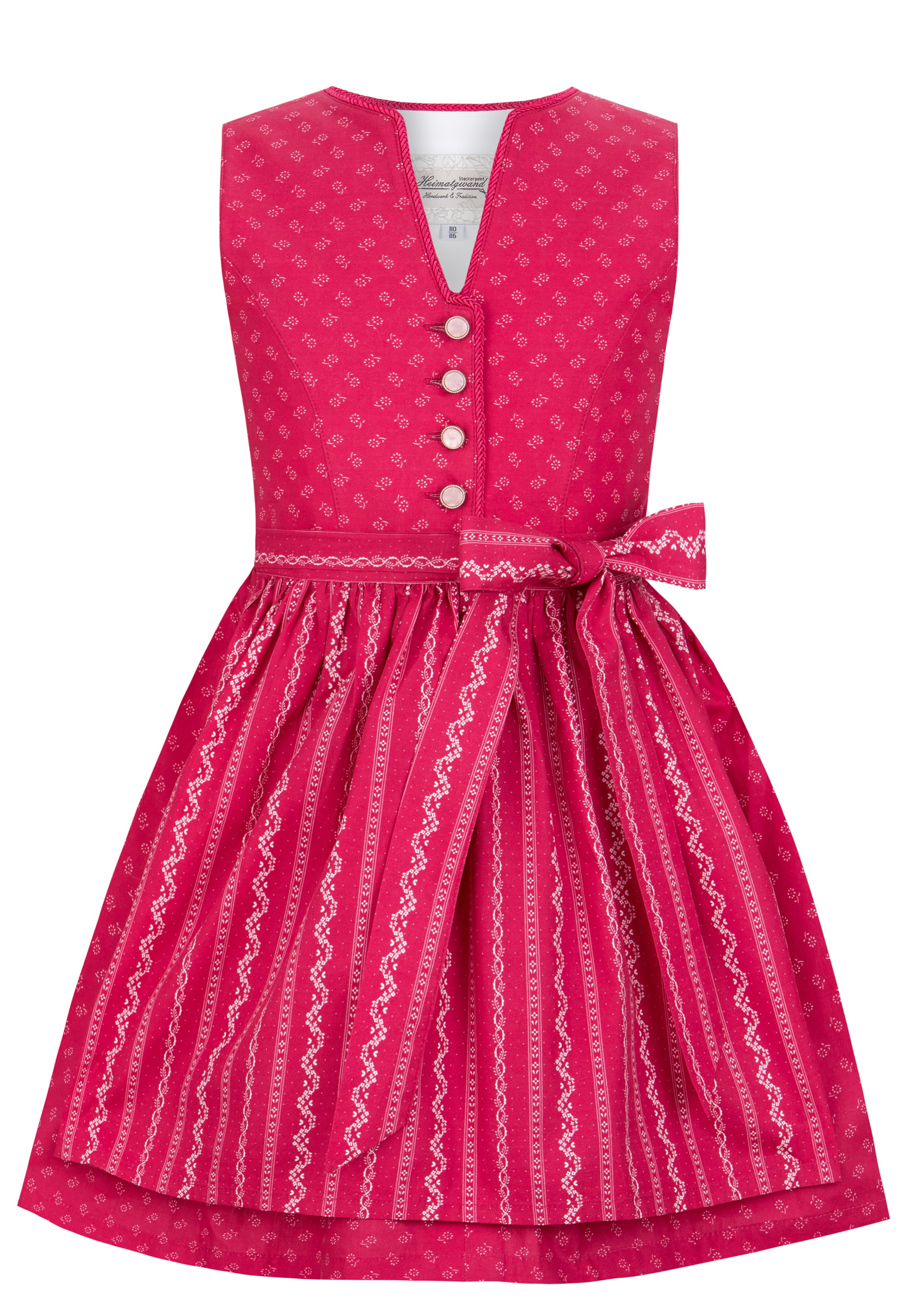 STOCKERPOINT Dirndl 'Leni' in Pink: Vorderseite