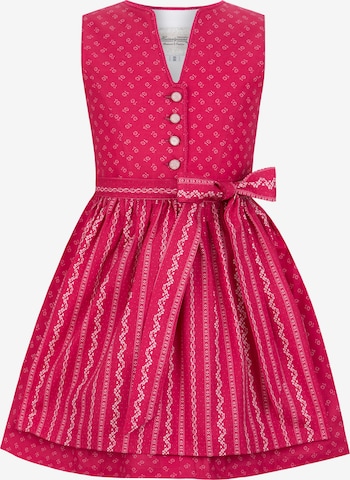 STOCKERPOINT Dirndl 'Leni' in Pink: Vorderseite