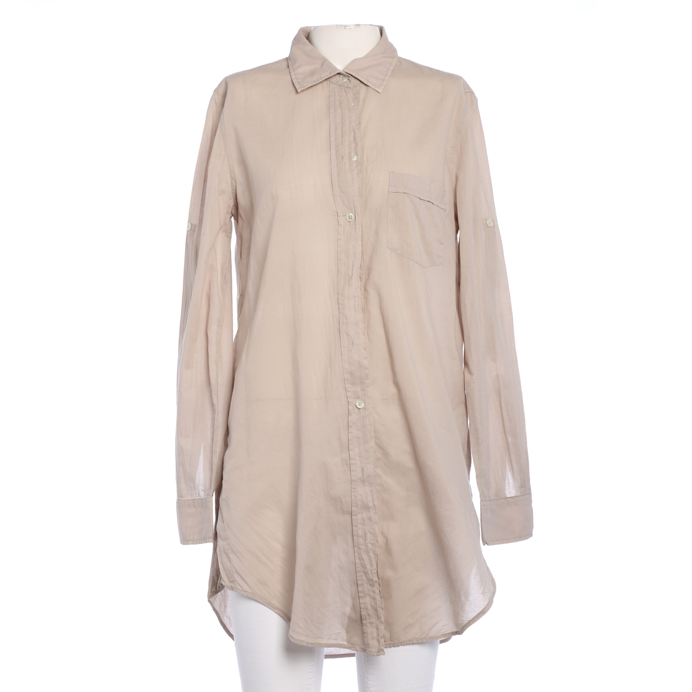 0039 Italy Bluse / Tunika M in Braun: Vorderseite