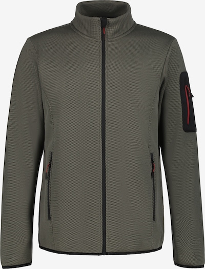 ICEPEAK Tehnička flis jakna 'BREDSTEDT' u tamo siva / crna, Pregled proizvoda