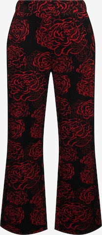 Ulla Popken Boot cut Trousers in Black: front