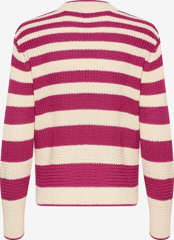 Cream Sweater 'Muka' in Pink