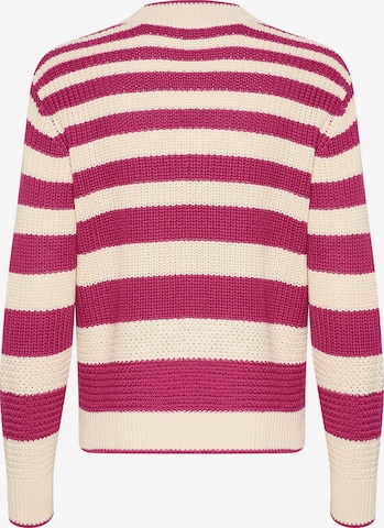 Cream Sweater 'Muka' in Pink