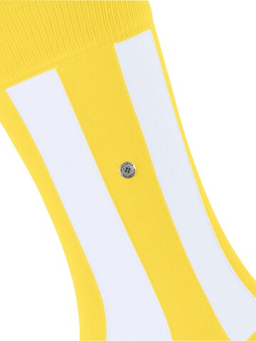 BURLINGTON Socks 'Retro Lines' in Yellow