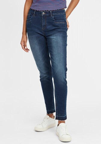 Oxmo Slimfit Jeans in Blauw: voorkant