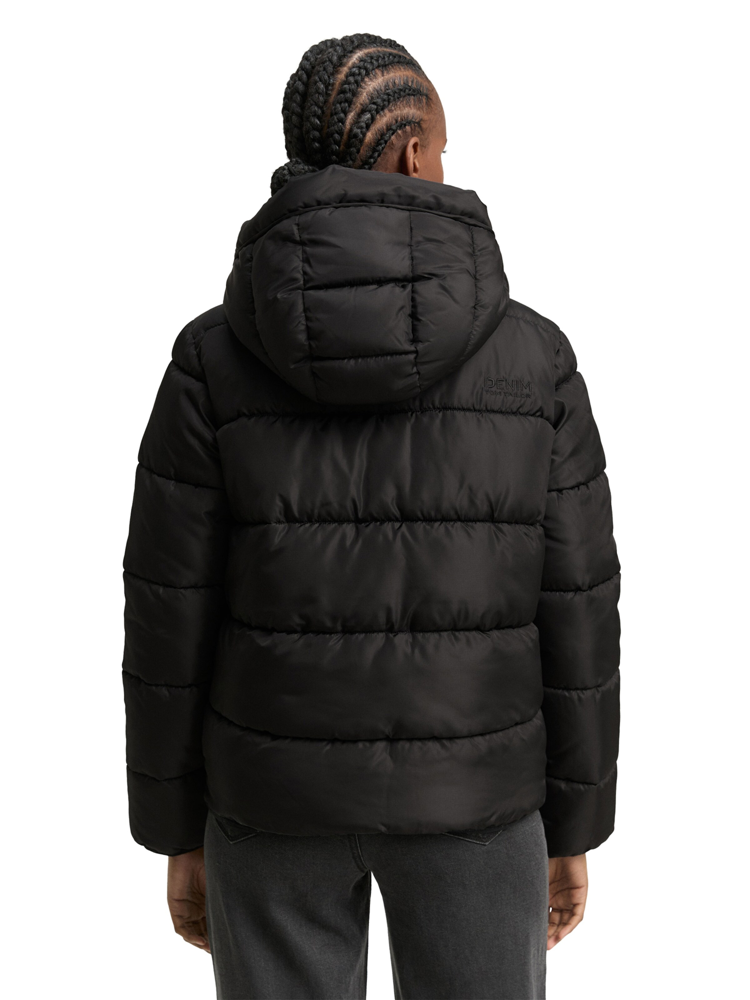 TOM TAILOR DENIM Winter Jacket in Black