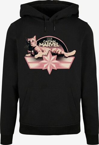 ABSOLUTE CULT Sweatshirt 'Captain Marvel - Chillin Goose' in Black: front