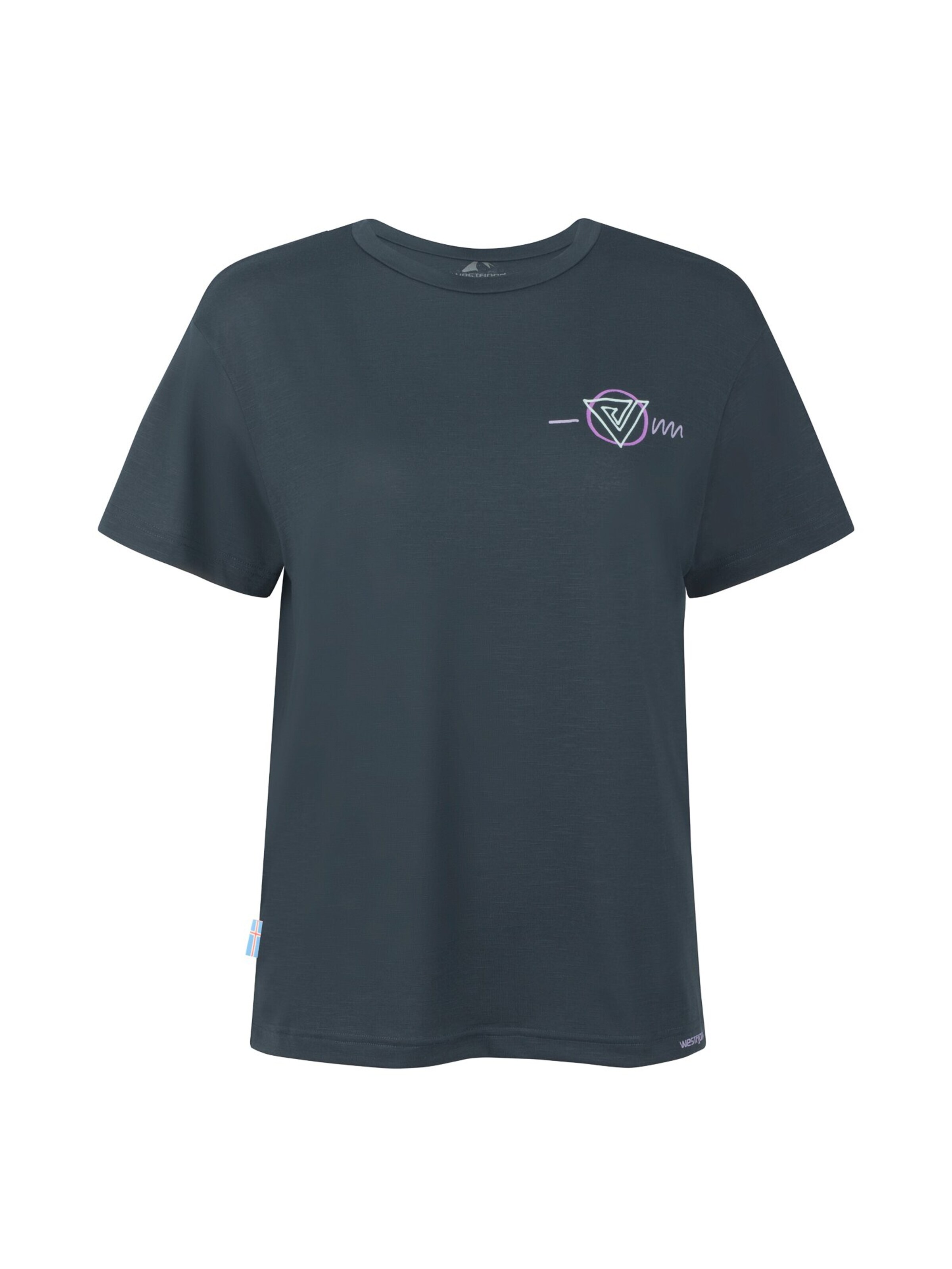 WESTFJORD Funktionsshirt‌‌‌‌‌‌‌ in Schwarz: Vorderseite