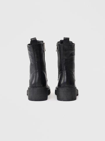 REPLAY Μποτάκι με κορδόνια σε μαύρο