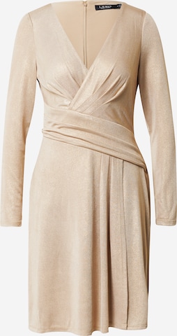 Robe de cocktail 'GLENDON' Lauren Ralph Lauren en beige : devant