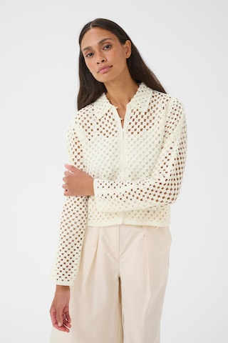 KAREN BY SIMONSEN Cardigan 'Filippa' i hvid: forside