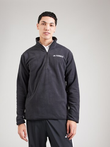 ADIDAS TERREX Спортивная кофта 'Ess' в Черный: спереди
