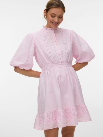 VERO MODA - Vestido camisero 'VMClover' en rosa: frente