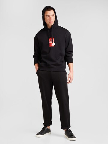 HUGO Sweatshirt 'Dagunoso' in Black