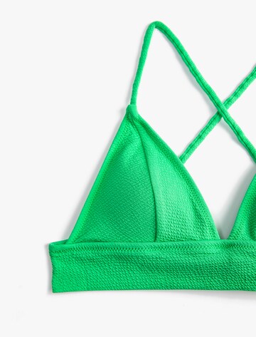 Koton Triangel Bikinitop in Groen