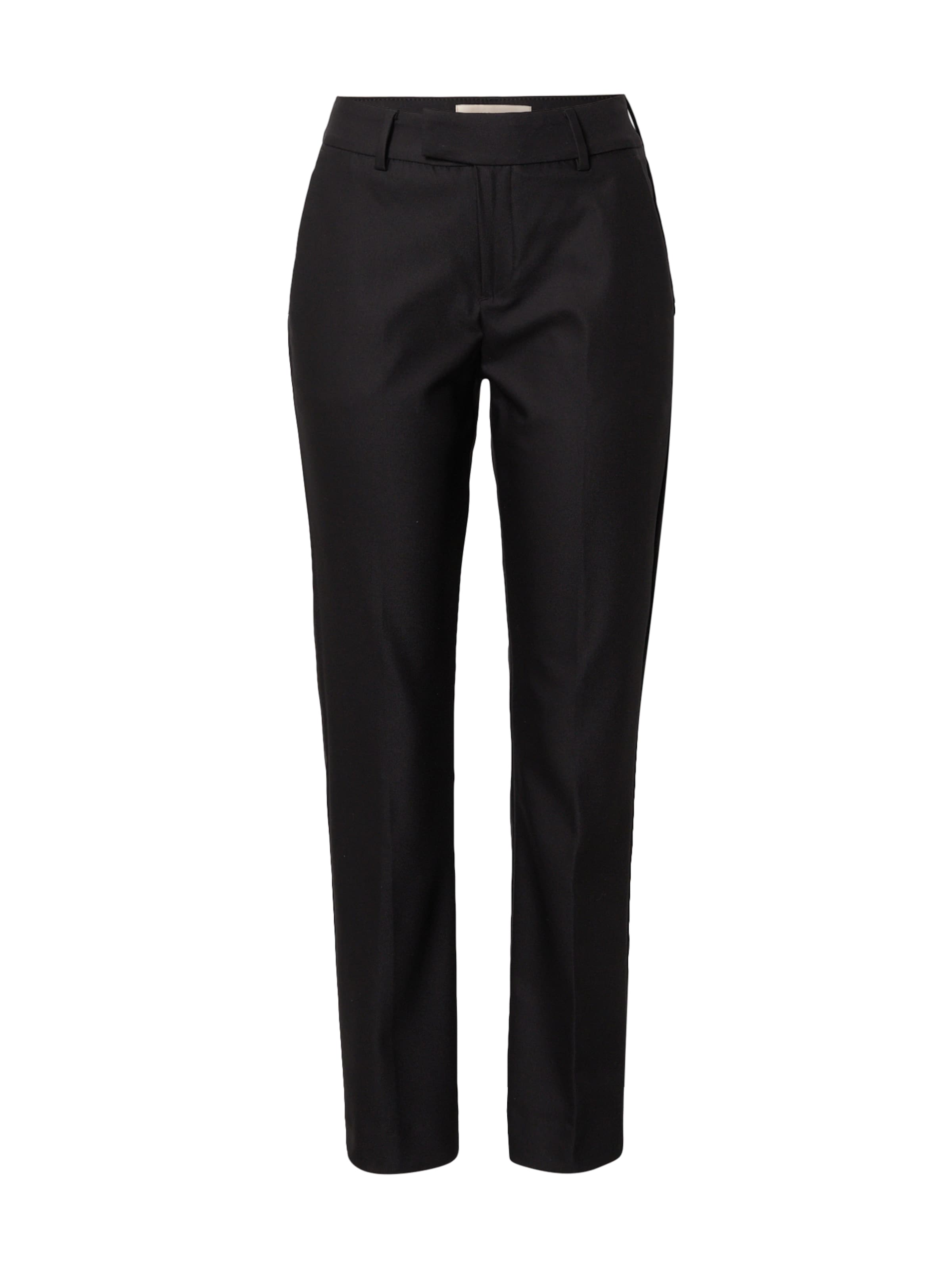 Regular Pantaloni de la MOS MOSH pe negru: față