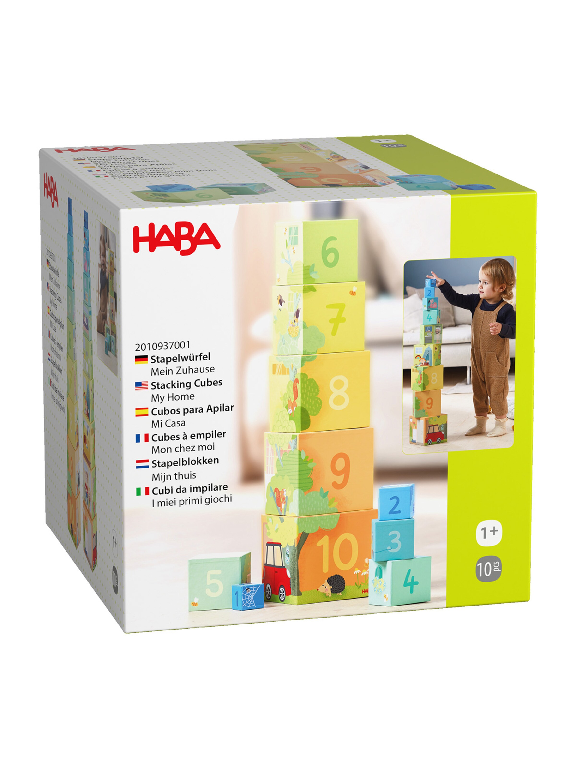 HABA Spel 'Unser Zuhause Würfel-Set' in Gemengde kleuren: voorkant