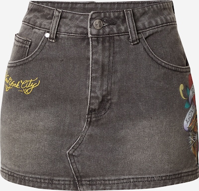 Ed Hardy Skirt in Yellow / Ruby red / Black denim / Off white, Item view