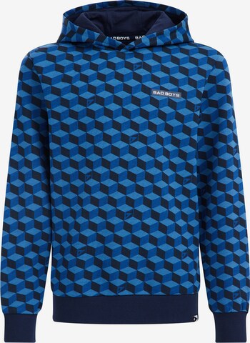 WE Fashion Sweatshirt in Blauw: voorkant