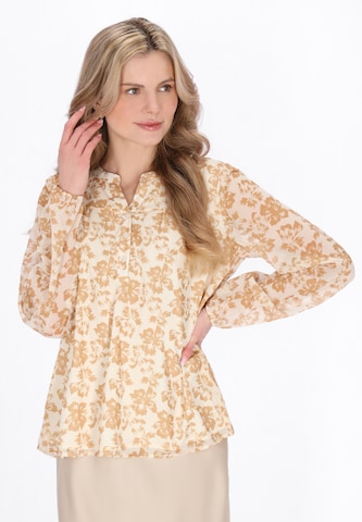 Usha - Blusa en beige: frente