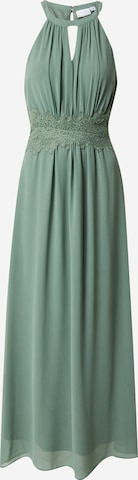 VILA Společenské šaty – zelená: přední strana