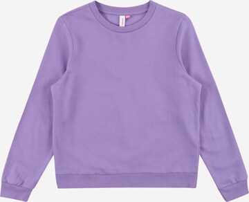 Sweat-shirt 'OCTAVIA' Vero Moda Girl en violet : devant