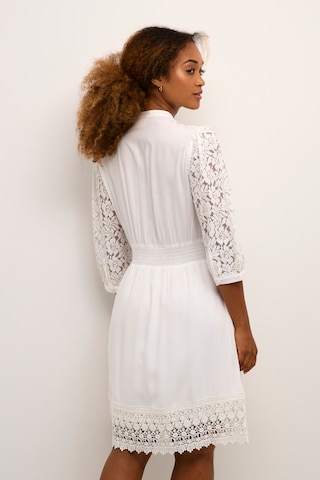 Cream Shirt Dress 'Milla' in White