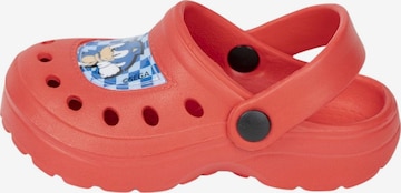DISNEY Beach & Pool Shoes 'Sonic' in Red: front