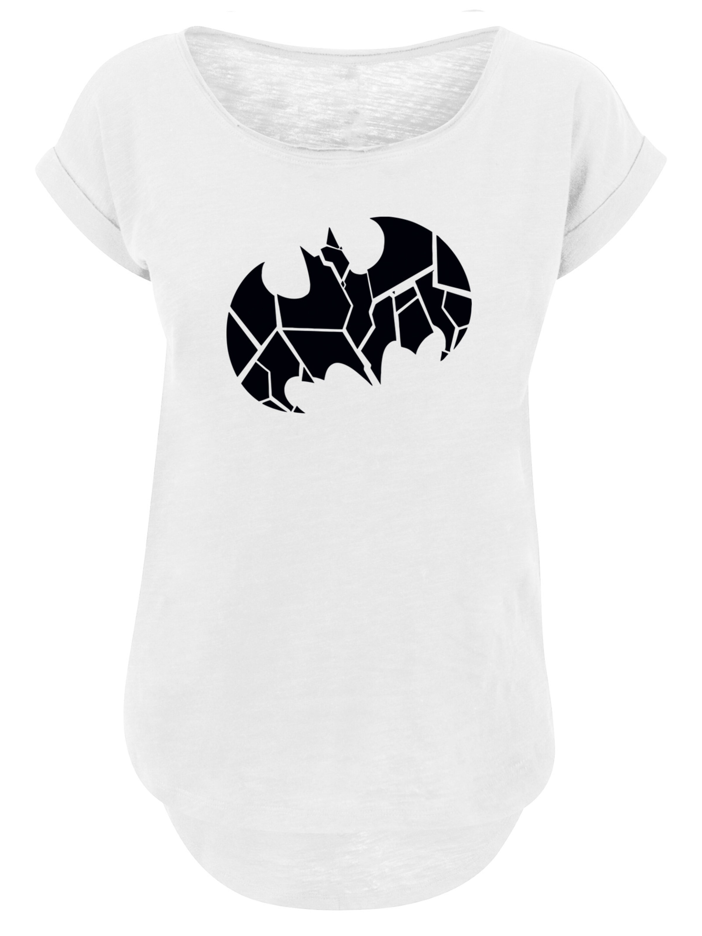 F4NT4STIC Shirt 'DC Comics Batman Logo' in White: front