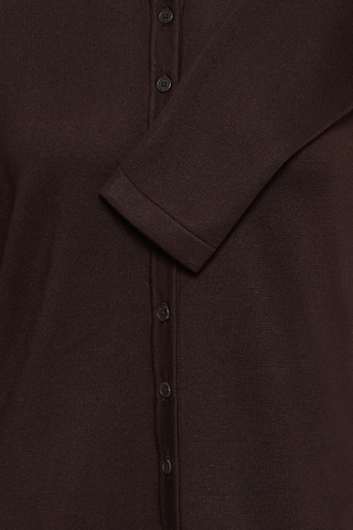 ICHI Knit cardigan 'IHLULS' in Brown