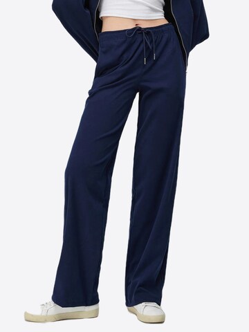 No Matter What Wide Leg Hose in Blau: Vorderseite