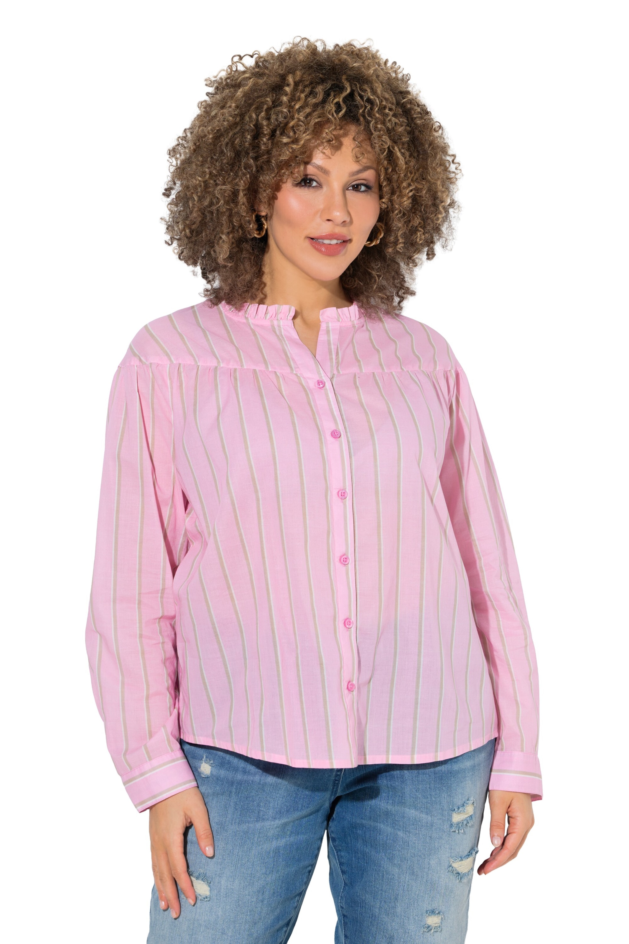 Ulla Popken Halenka – pink: přední strana