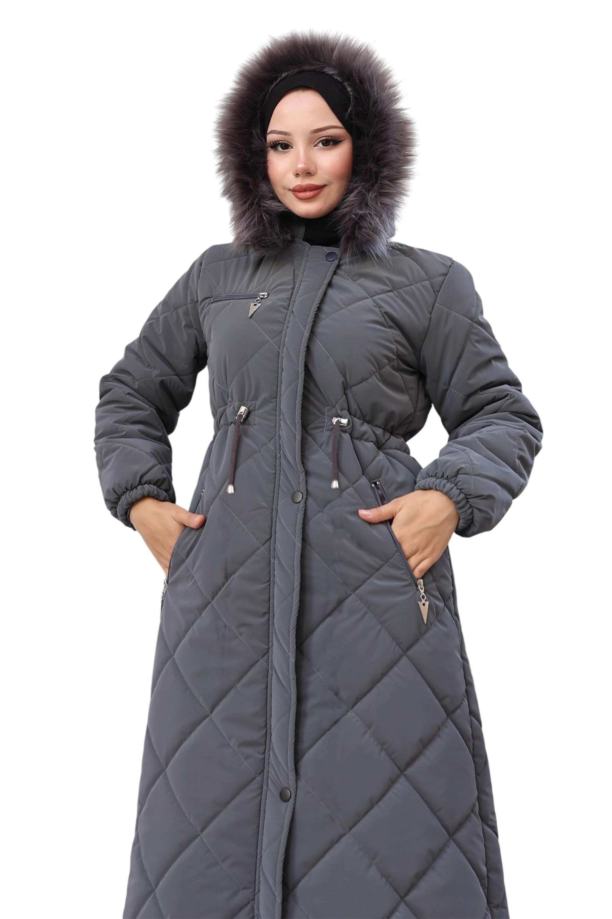 MODAMIHRAM Mantel in Grau