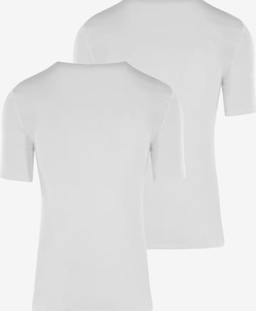 SCHIESSER American T-Shirt '2-Pack Original Screwneck' in Weiß