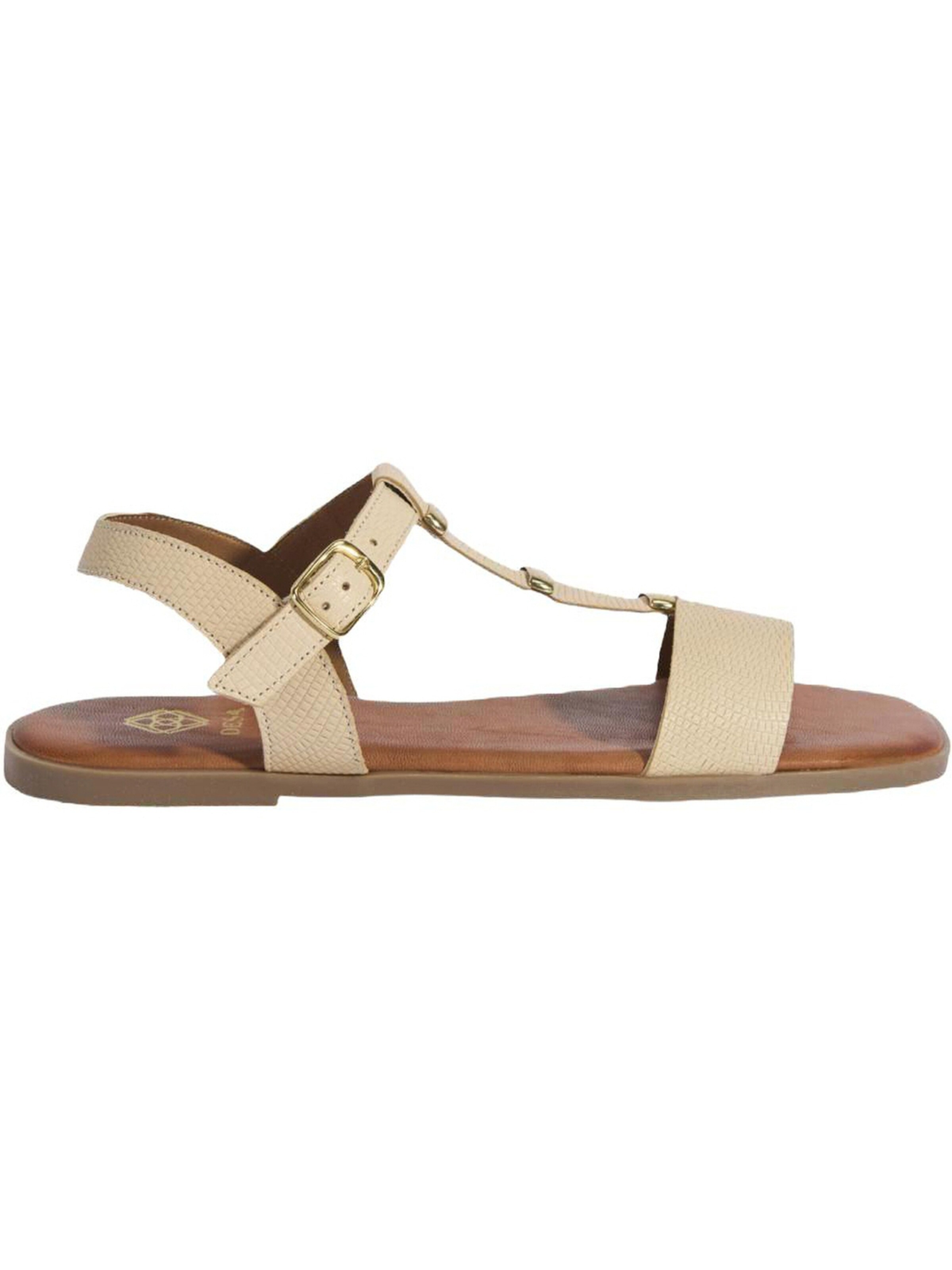 Desa Sandals 'Sandalen' in Beige: front