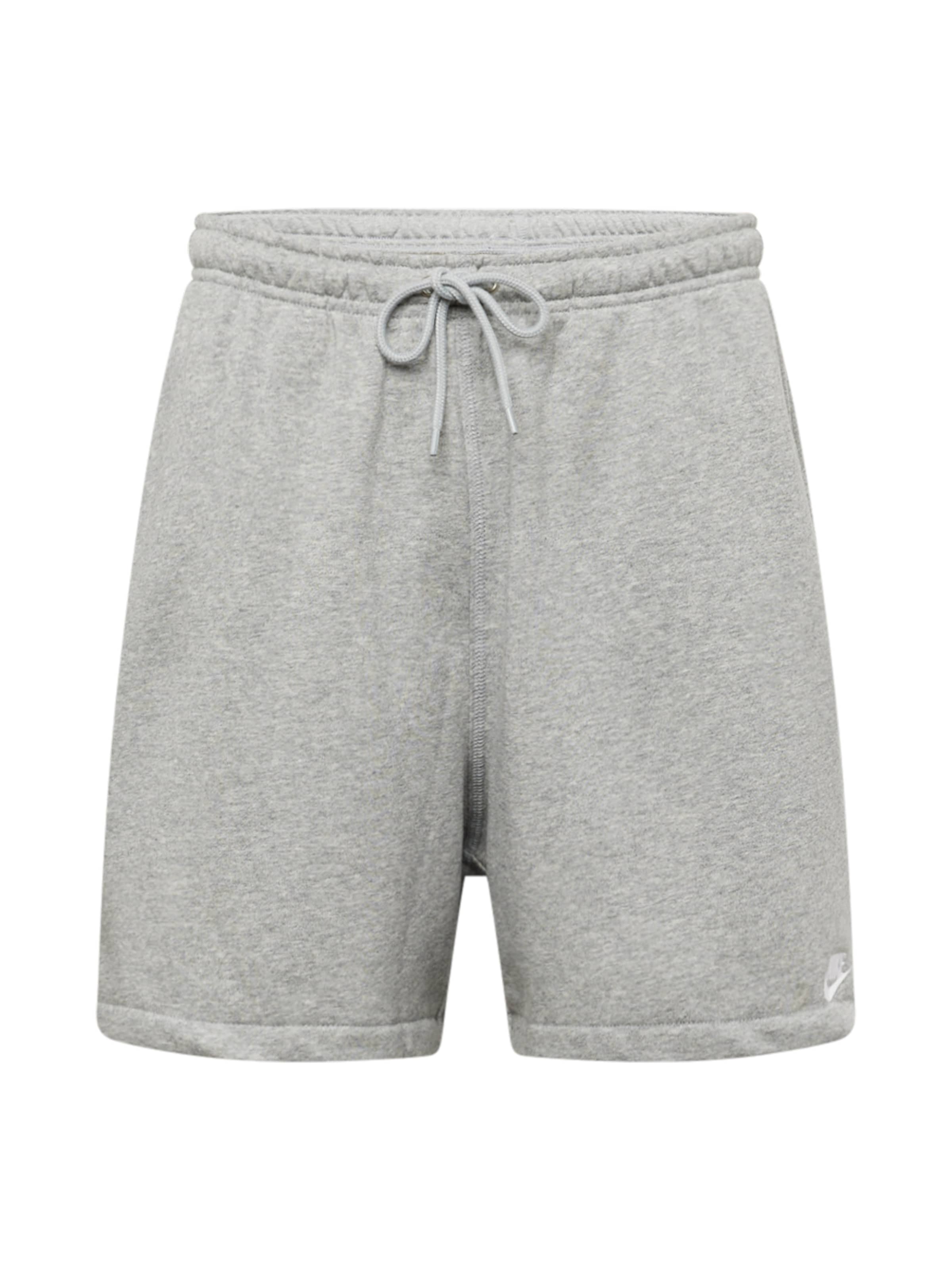 Nike Sportswear Loosefit Kalhoty 'CLUB' – šedá: přední strana