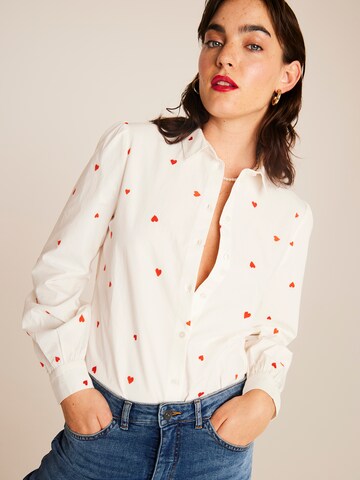 ICHI Blouse 'IH SANAZ' in Wit