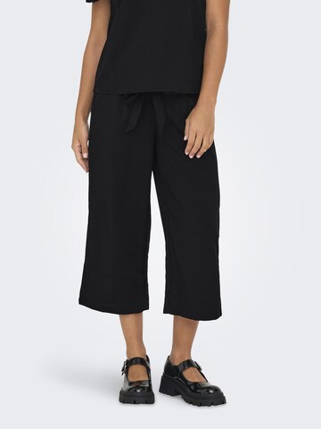 ONLY Wide Leg Hose 'Nova' in Schwarz: Vorderseite