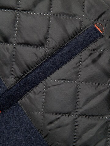 ALLTHEMEN Winterjas 'Gewebe' in Blauw