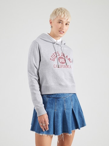 Sweat-shirt GUESS JEANS en gris : devant