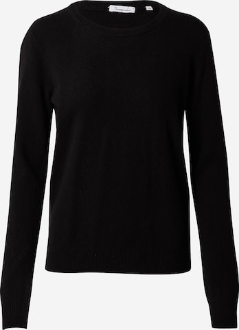 KnowledgeCotton Apparel Pullover (GOTS) in Schwarz: predná strana